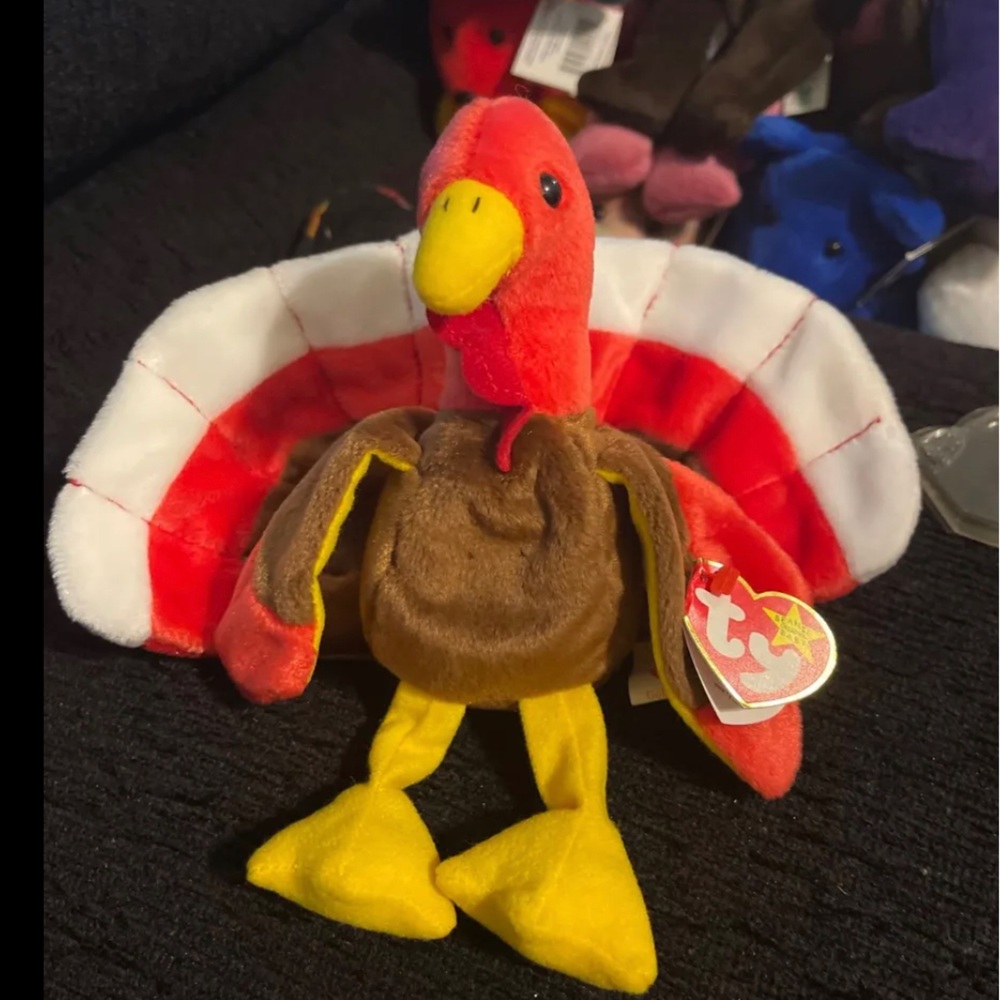 Ty Beanie Babie “Gobbles”/tag errors/1997/1996/Rare